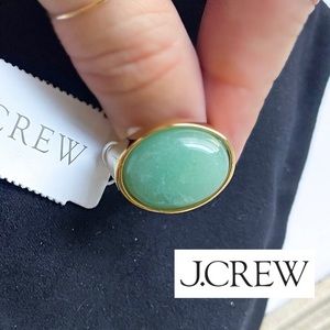 J.CREW Ring with Semiprecious Chalcedony stone
